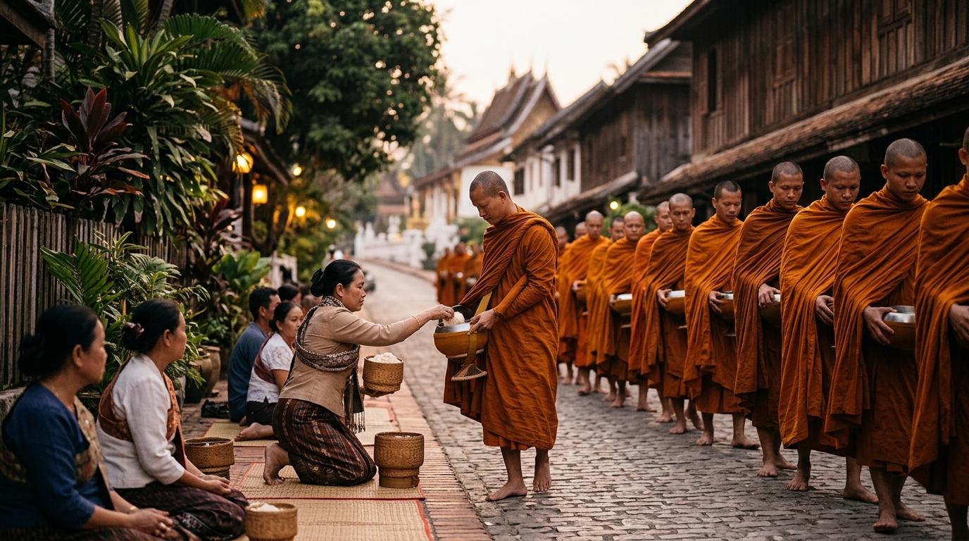 Day 5: Morning Alms, Last Wandering, and a Slow Goodbye