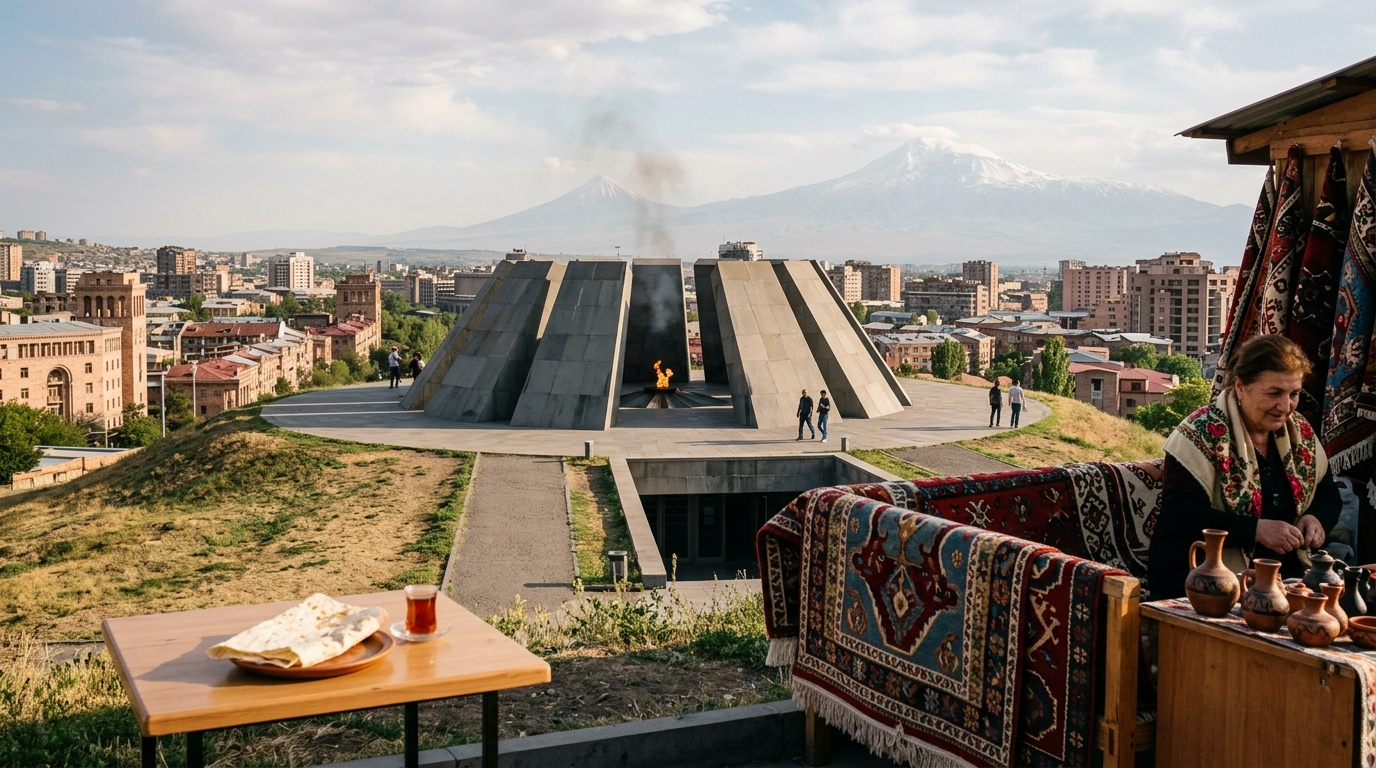 Day 2: Genocide Memorial, Vernissage Market, and Lavash