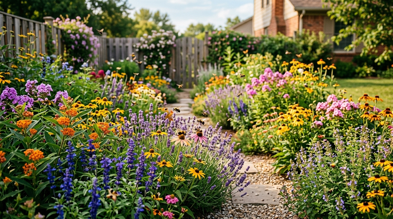 The Backyard Pollinator Garden That Turned Our Yard Into a Bee Highway