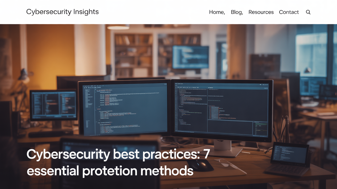 Cybersecurity Best Practices: 7 Essential Protection Methods