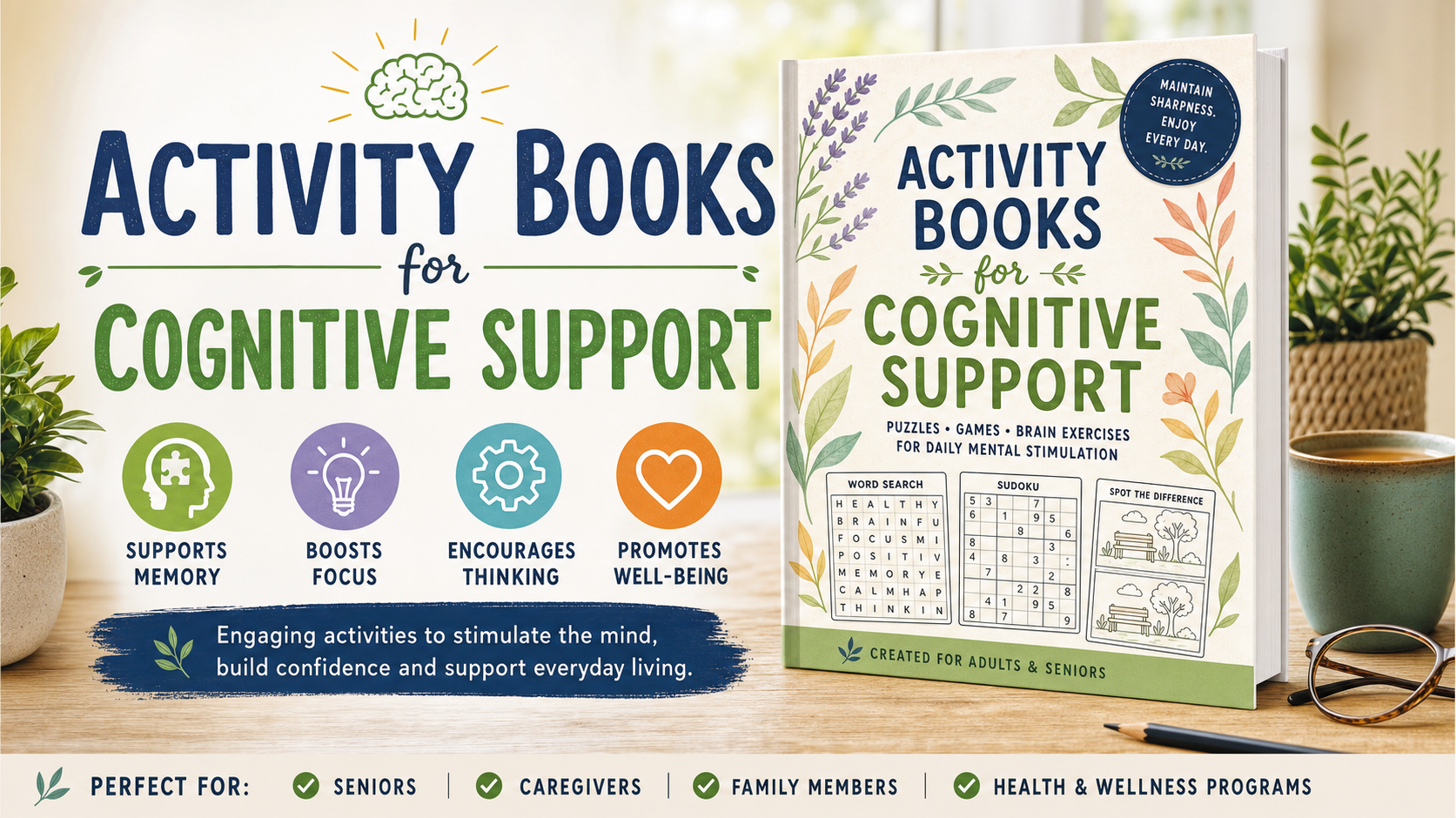Activity Books for Cognitive Support