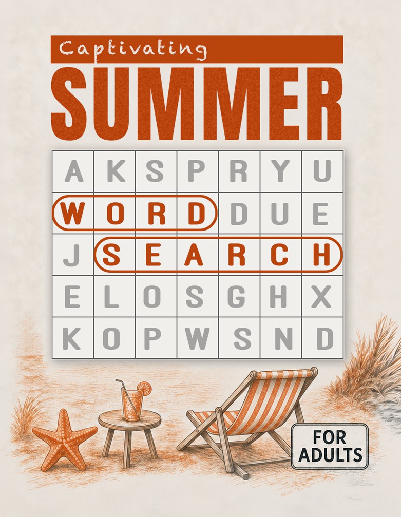 Captivating Summer Word Search for Adults