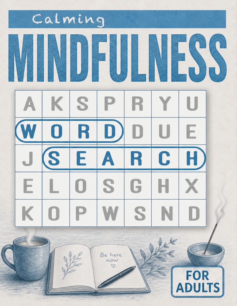 Calming Mindfulness Word Search for Adults