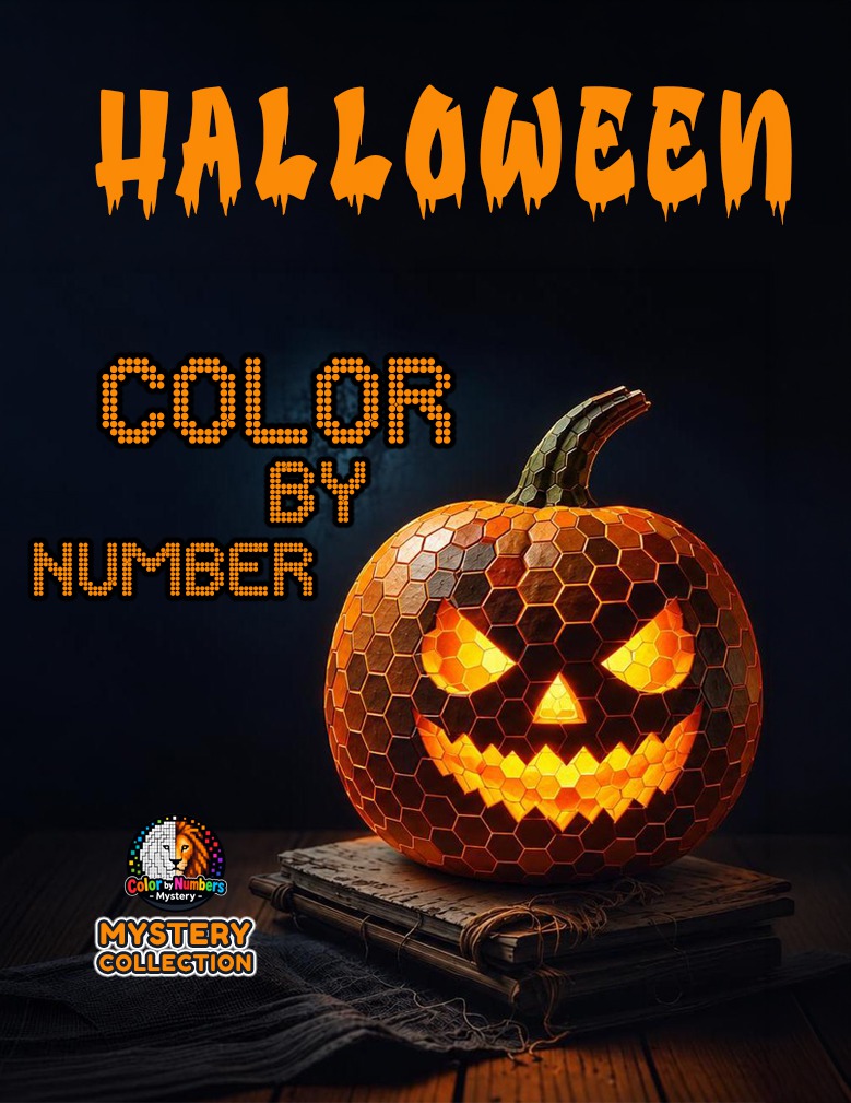 Halloween Mystery Color by Number with Markers