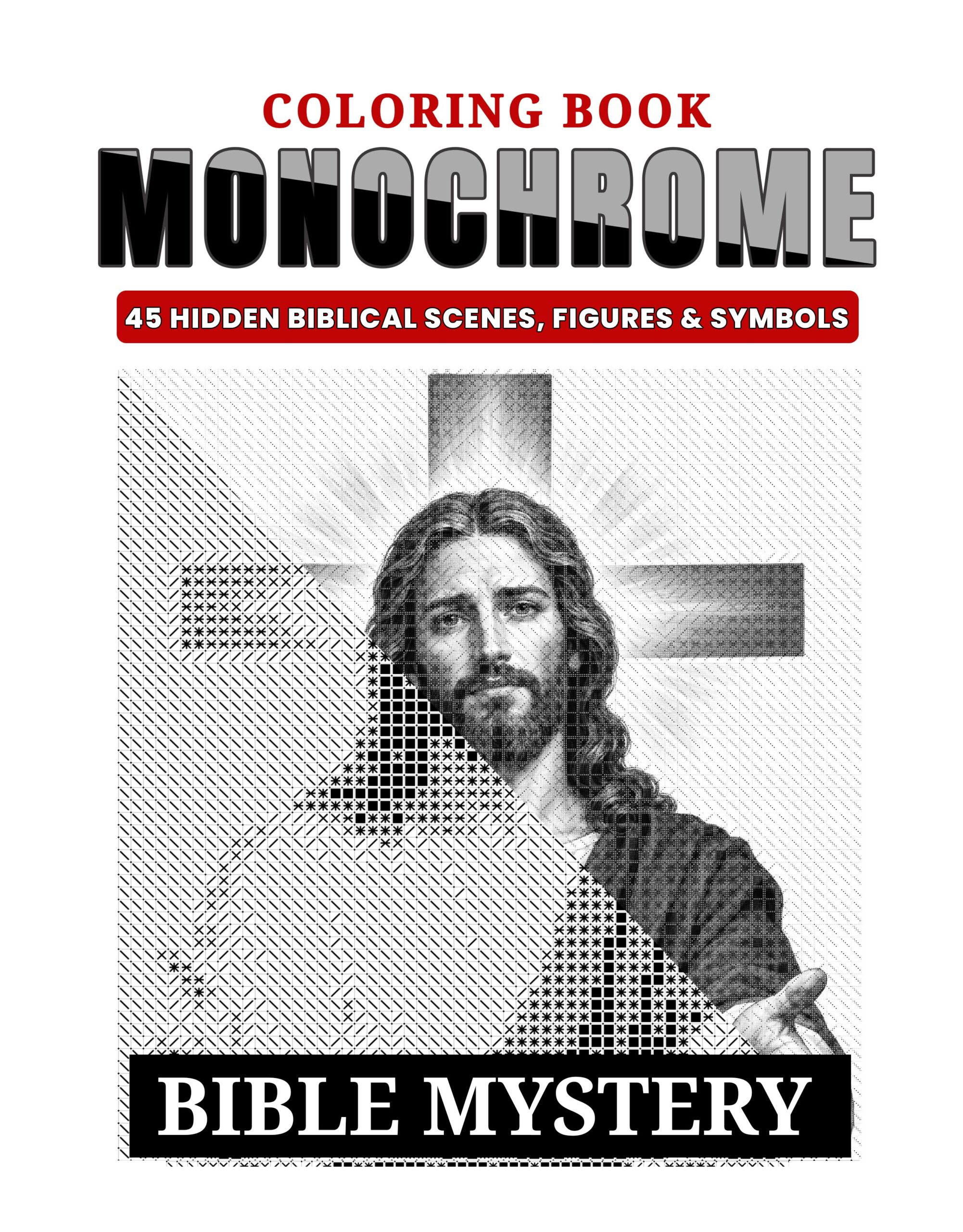 Bible Mystery: Monochrome Coloring Book